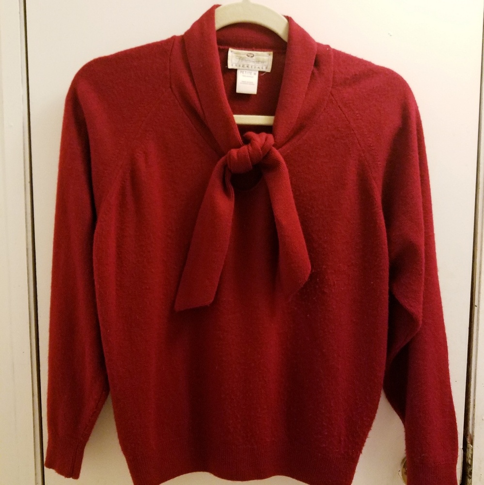 FINAL PRICE - Worthington Essentials Petite M Burgundy Sweater
